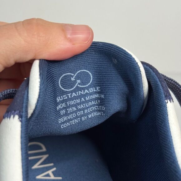 NWOB Cole Haan Generation ZERØGRAND II Court Sneakers - Ivory/Blue | Size 8.5 - Picture 10 of 11